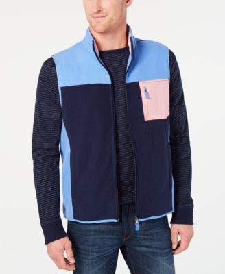 Club Room - Men's Colorblocked Fleece Vest