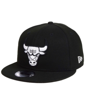 Shop New Era Chicago Bulls Black White 9fifty Snapback Cap