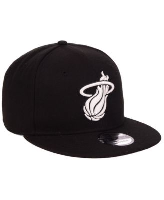 Miami Heat Black White 9FIFTY Snapback Cap