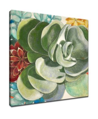 'Botanical Bliss IV' Floral Canvas Wall Art, 20x20"