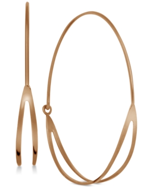 image of Essentials Double Row Wire Medium Hoop in Fine Silver Plate Earrings