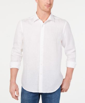 macy's white long sleeve shirt