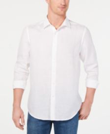 Mens White Linen Casual Shirts Macy S