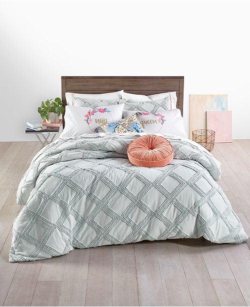 Martha Stewart Collection Chenille Trellis 2Pc. Twin/Twin XL Comforter Set, Created for Macy's