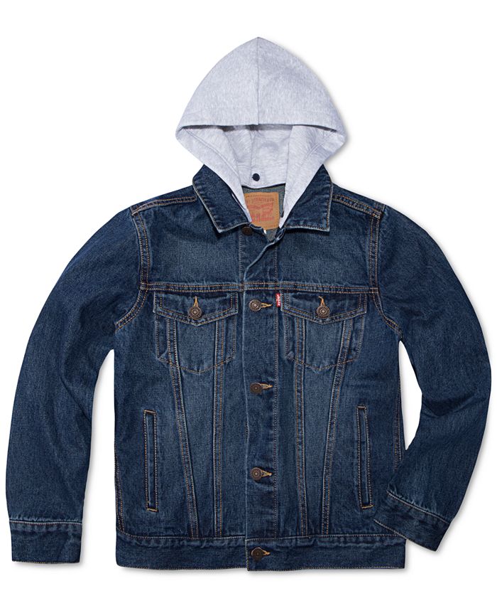 Levi's Big Boys Hooded Trucker Jacket & Reviews - Coats & Jackets ...