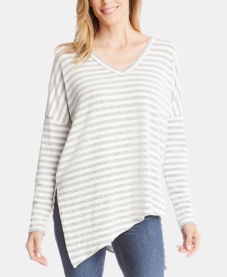 Karen Kane - Striped Asymmetrical Top