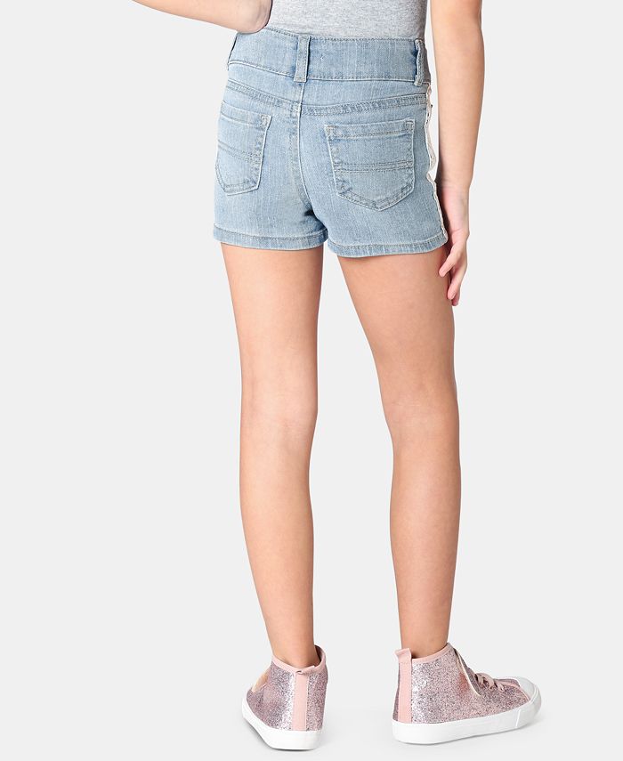Epic Threads Little Girls LaceTrim Denim Shorts, Created for Macy's Macy's