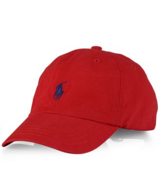 navy blue polo hat with red horse