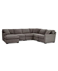 Radley Fabric 6-Pc. Chaise Sectional Sofa with Corner Piece, Created for Macy's