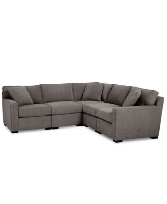Radley Fabric 5-Pc. Sectional Sofa with Corner Piece, Created for Macy's