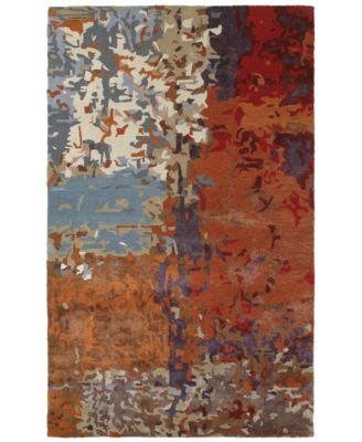 Oriental Weavers - Galaxy 21904 Multi/Orange 3'6" x 5'6" Area Rug