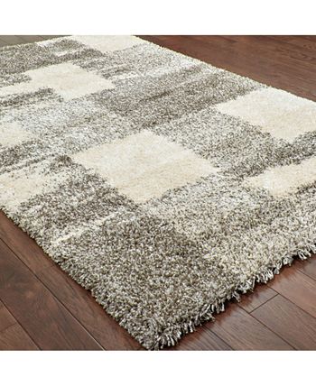 Oriental Weavers - Henderson Shag 5502H Ivory/Gray 5'3" x 7'6" Area Rug