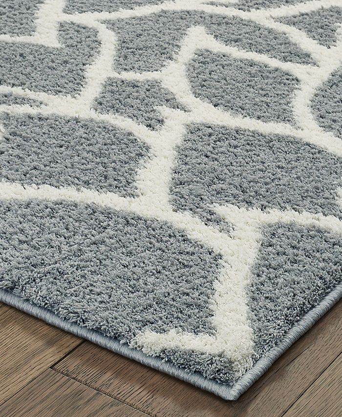 Oriental Weavers Verona Shag 2061L Gray/Ivory 7'10" x 10'10" Area Rug