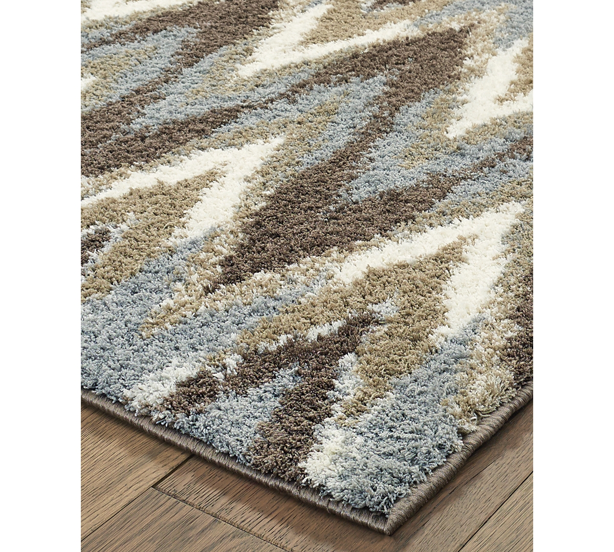 Oriental Weavers Verona Shag 4D Gray/Taupe Area Rug -Taupe
