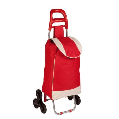 Honey Can Do - Large Rolling Knapsack Bag Cart, Red