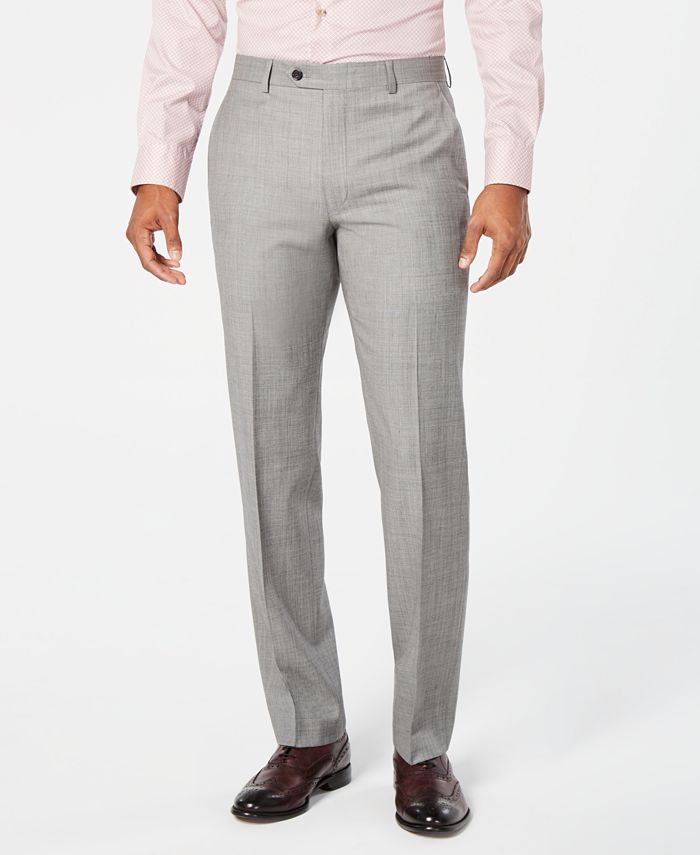 Lauren Ralph Lauren Men's Classic-Fit UltraFlex Stretch Light Gray  Stepweave Suit Pants - Macy's