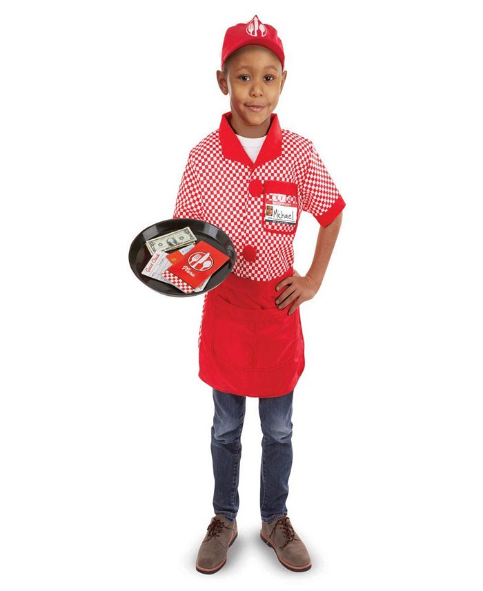 Melissa and Doug Melissa & Doug Server Role Play Costume DressUp Set