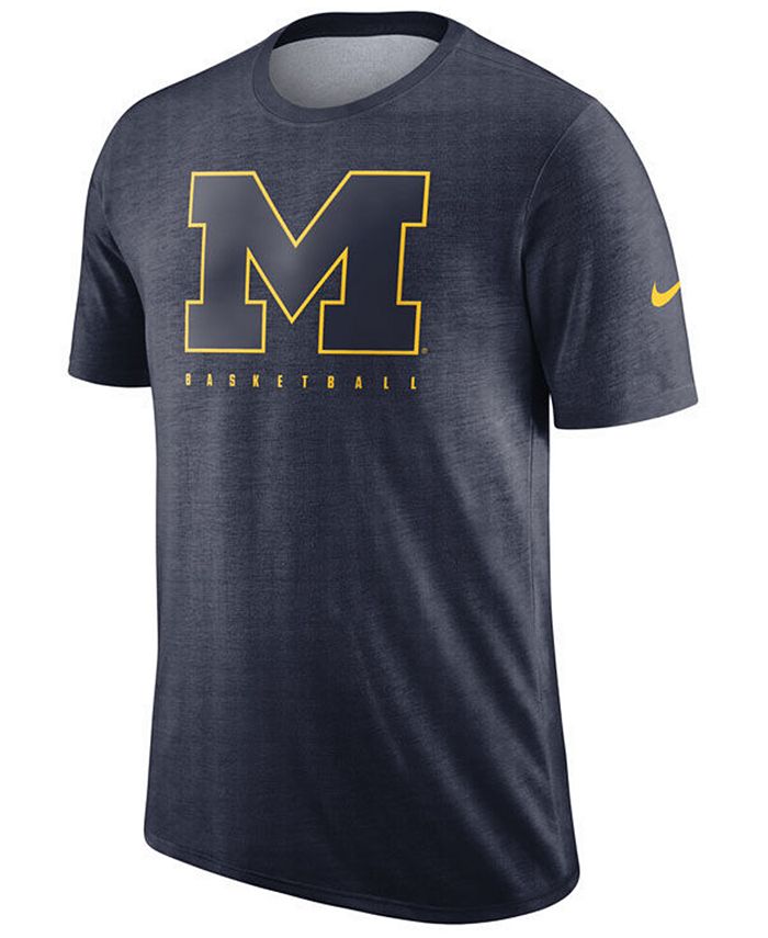 Nike Men's Michigan Wolverines Marled Legend Player T-Shirt - Macy's