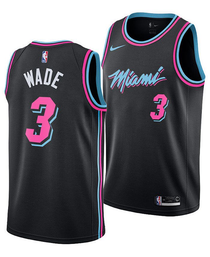Nike Men's Dwyane Wade Miami Heat City Edition Swingman Jersey - Macy's
