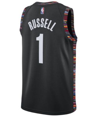 Nets No1 D'Angelo Russell Home White New Swingman Stitched NBA Jersey