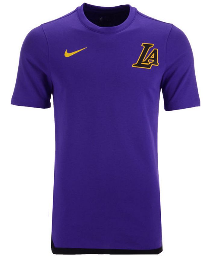 Nike Men's Los Angeles Lakers City Edition Shooting T-Shirt - Macy's