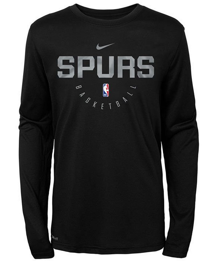 Nike San Antonio Spurs Men's Practice Long Sleeve T-Shirt - Macy's