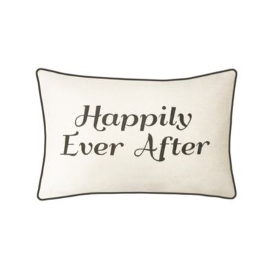 Celebrations Pillow Embroidered "Happily Ever After"