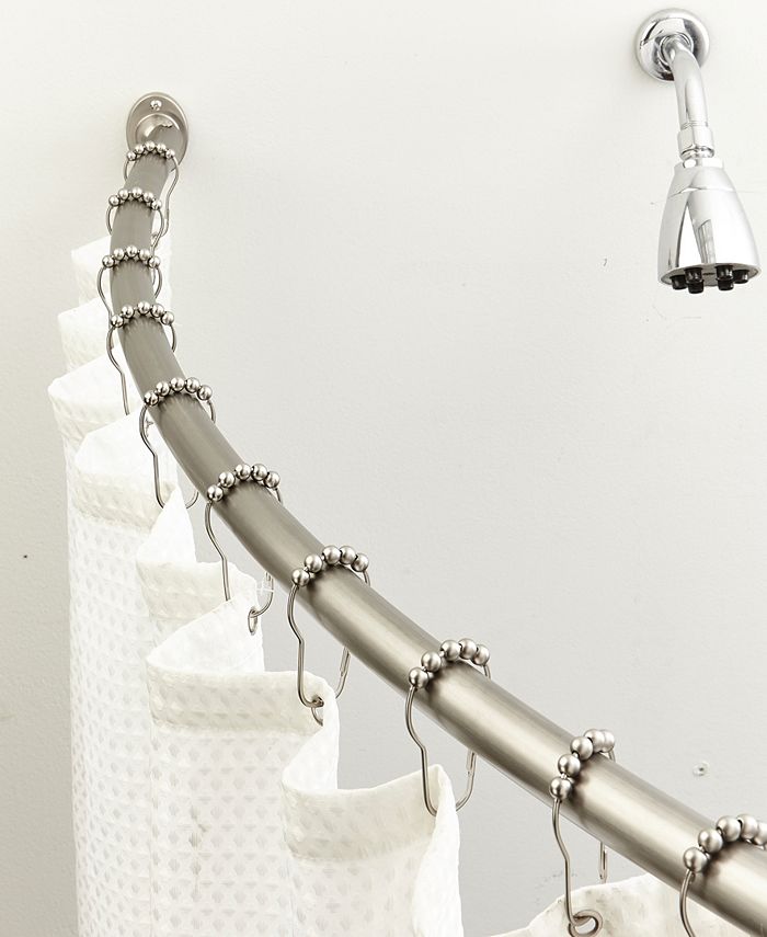 Bath Bliss Curved Shower Rod in Stainless Steel Macy's