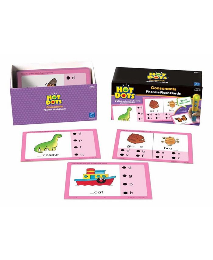 Learning resources educational insights hot dots phonics flash cards
