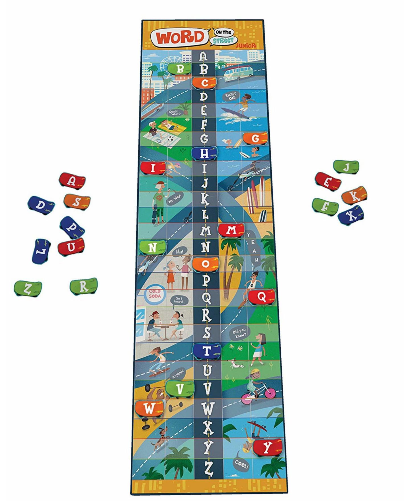 Детская настольная игра Areyougame Word on the Street Junior Family Educational Board Game, Ages 7+ — фото 1