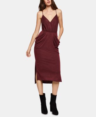 Bcbgeneration draped midi clearance dress