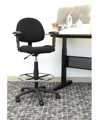 Boss Office Products Drafting Stool W Footring And Adjustable Arms Macy S   11347172 Fpx.tif