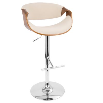 Curvo Adjustable Barstool with Swivel