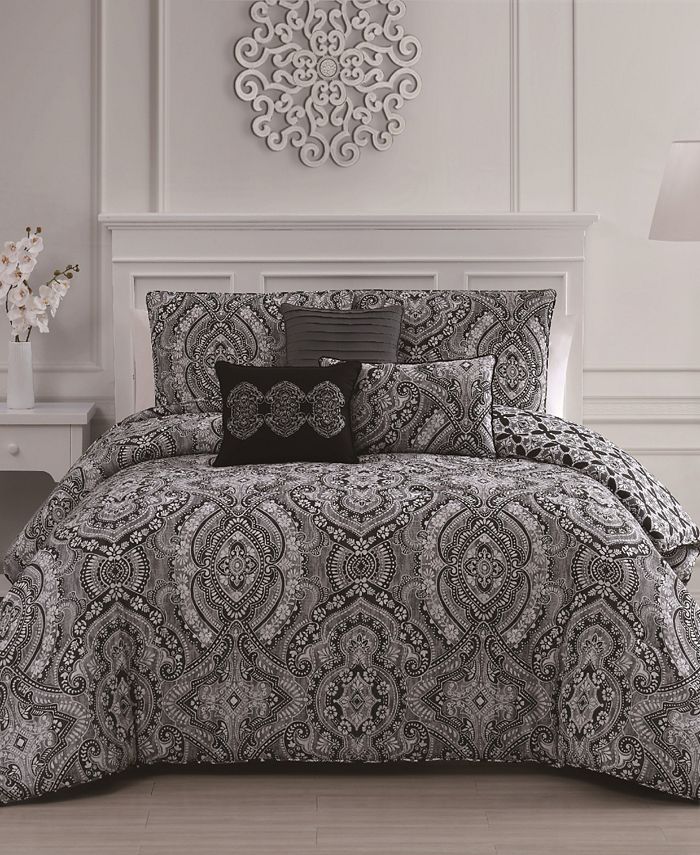 Geneva Home Fashion Kari 6Pc Queen Comforter Set Macy's