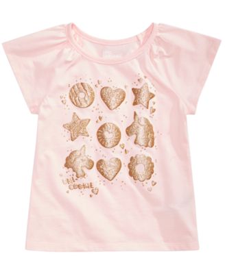 Epic Threads - Little Girls Glitter Donuts Graphic T-Shirt