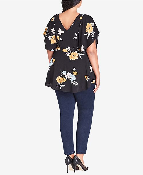 City Chic Trendy Plus Size HighLow Top, Created for Macy's & Reviews