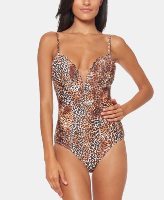 Jessica simpson scalloped swimsuit on sale