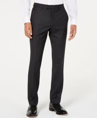 Kenneth Cole New York Men's Slim-Fit Plaid Performance Suit