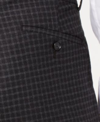 Kenneth Cole New York Men's Slim-Fit Plaid Performance Suit