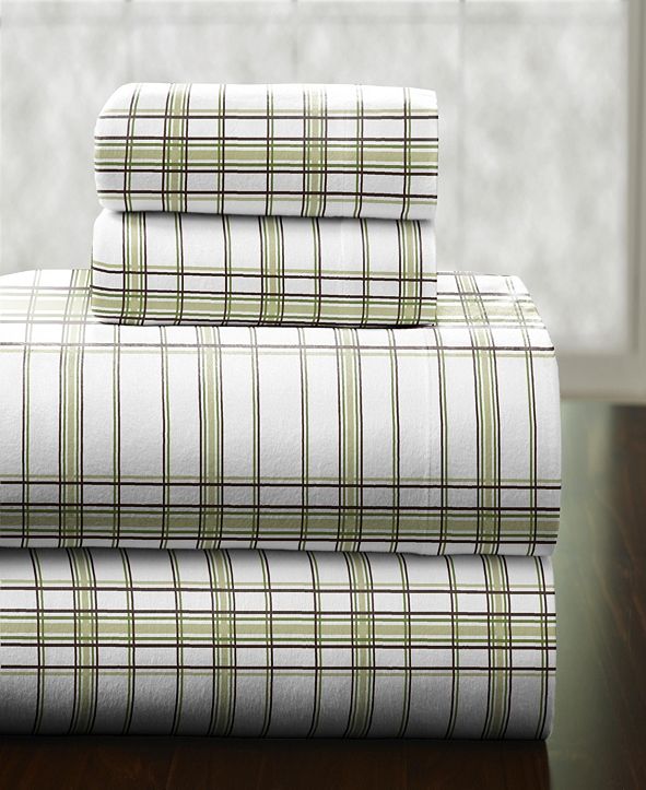 Pointehaven Heavy Weight Cotton Flannel Sheet Set ...