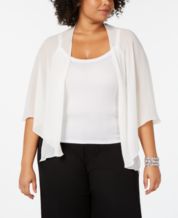 Macys plus size shrugs sale