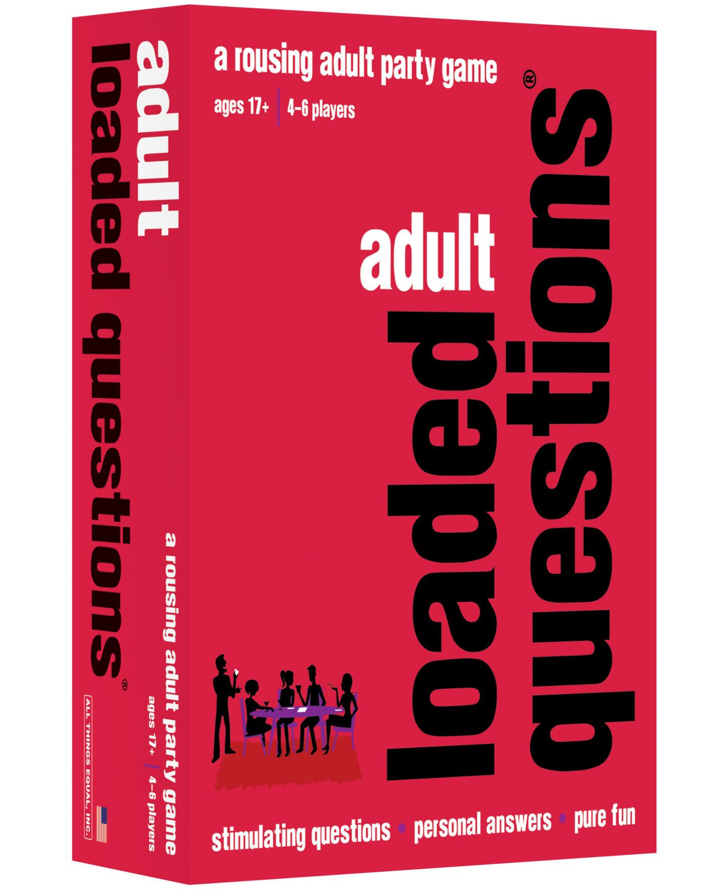 Детская настольная игра All Things Equal Adult Party Loaded Questions Board Game, Ages 17+ — фото 1