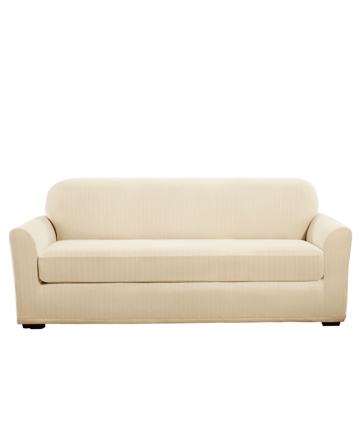 Sure Fit Stretch Pinstripe Two Piece Sofa Slipcover