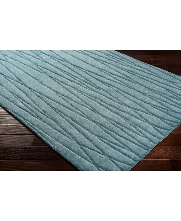 Surya Etching ETC4995 Teal 5' x 8' Area Rug Macy's