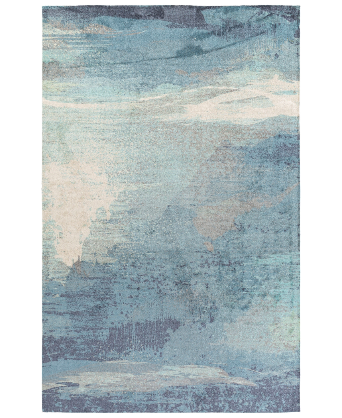 Surya Felicity Fct-8000 Sky Blue 6'7" X 9' Area Rug