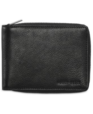 Perry Ellis Portfolio - Men's Leather Zip Wallet
