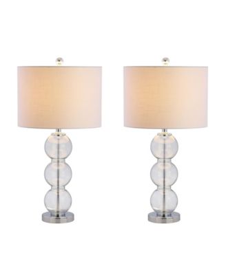 Bella Glass Triple-Sphere LED Table Lamp - Set of 2