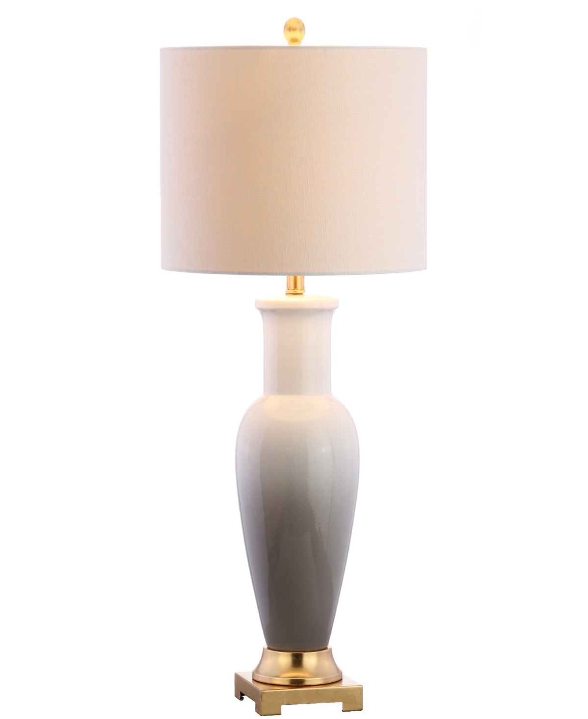 Jonathan Y Dip Dye Led Table Lamp In White,gray