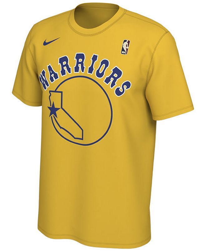 Nike Men's Golden State Warriors Hardwood Classics Logo T-Shirt ...