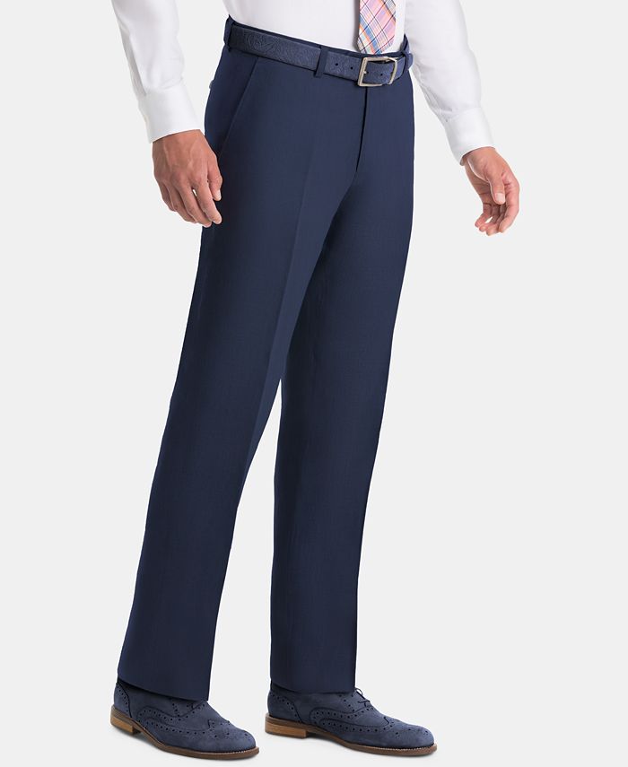 navy linen pants